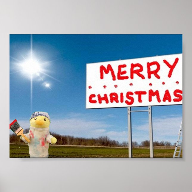God jul Graffiti Poster (Framsidan)