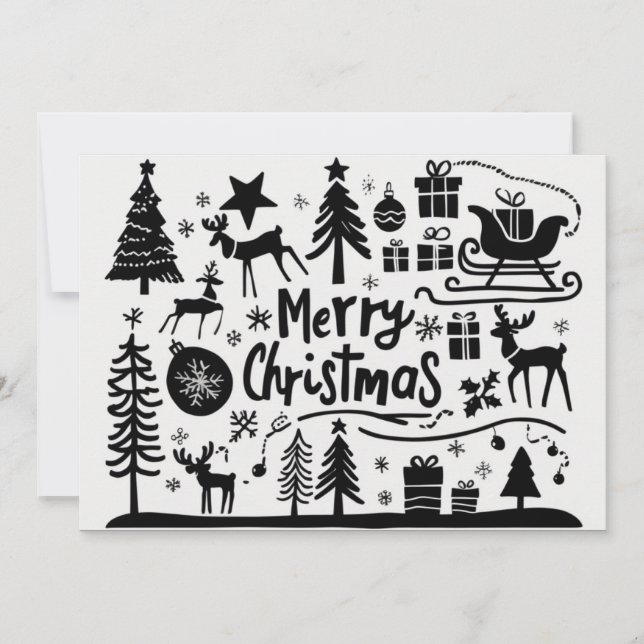 God jul grafikkort helgdag julkort (Framsida)