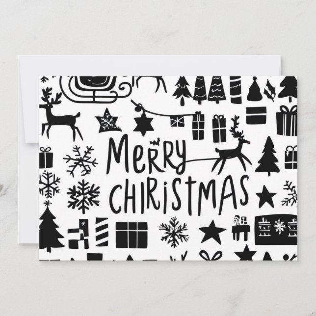 God jul grafikkort helgdag julkort (Framsida)