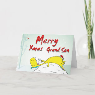 god jul grand son helgkort