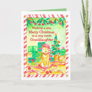 God jul Granddotter Cats Kittens Kort