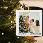 God jul Grandma 2022 | Två foton Julgransprydnad Keramik<br><div class="desc">God jul Grandma 2022 | Två foton</div>