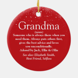 god jul Grandma Grandmor Definition Julgransprydnad Keramik
