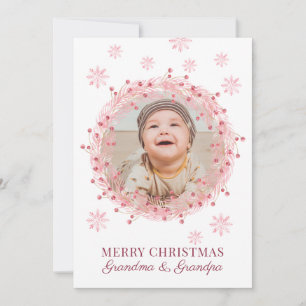 God jul Grandma Grandpa Baby Photo