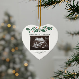 God jul Grandma Gravid Notice Julgransprydnad Keramik