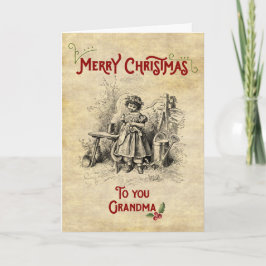 God jul Grandma Helgkort