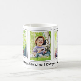 God jul Grandma I Kärlek You 3 Photo Child Kaffemugg