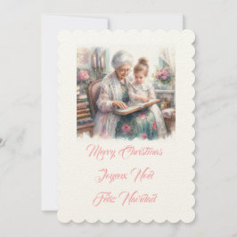 God jul Grandma Inbjudningar