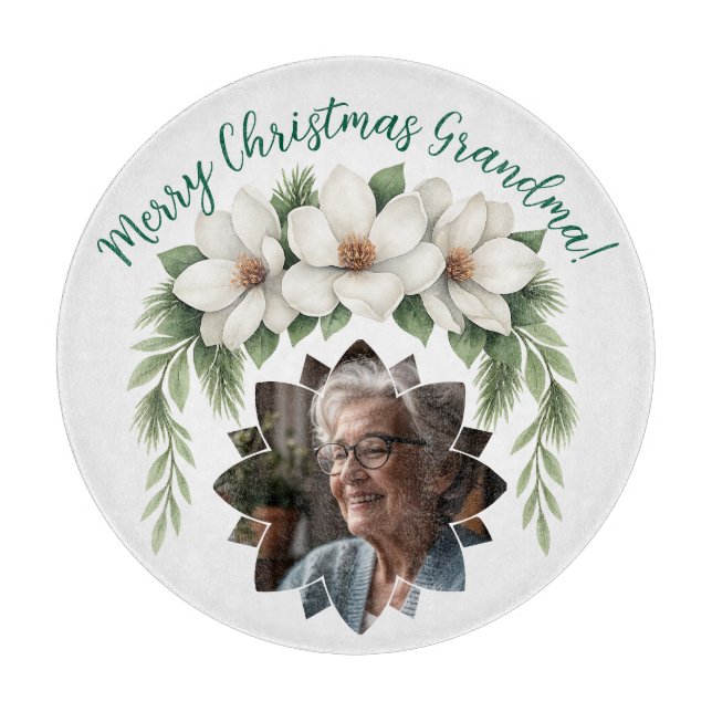 God jul Grandma Photo Helgdag Gift (Framsidan)