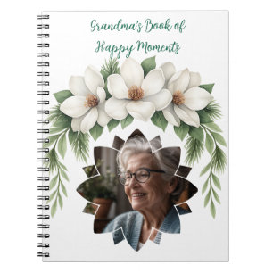 God jul Grandma Photo Helgdag Gift Anteckningsbok