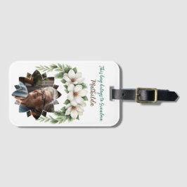 God jul Grandma Photo Helgdag Gift Bagagebricka