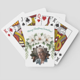 God jul Grandma Photo Helgdag Gift Casinokort