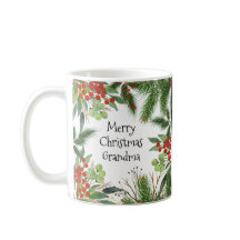 God jul Grandma Red Grönt Festive Holly