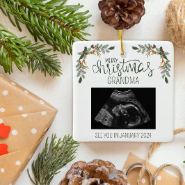 God jul Grandma Ultrasound Photo Julgransprydnad Keramik