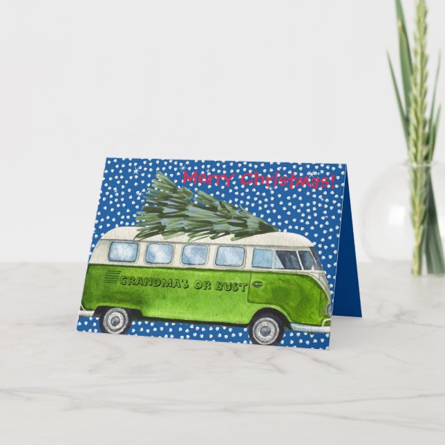 God jul Grandmas eller Bammens Personlig Helgkort (Framsida)