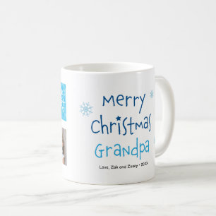 God jul Grandpa 2 Photo Anpassningsbar Mugg