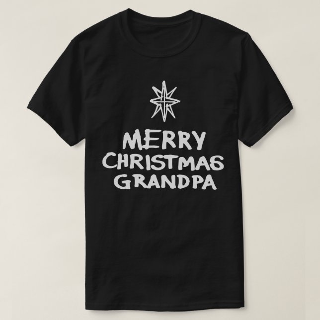 God jul Grandpa B T Shirt (Design framsida)
