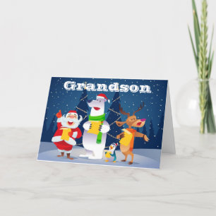 **GOD JUL GRANDSON** KAROLERING FÖR DIG! HELGKORT