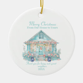 God jul Grannens strandhus Ornament