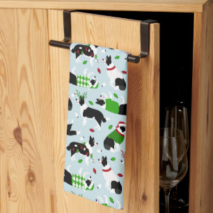 God jul Gräns Collie Kitchen Towel Kökshandduk