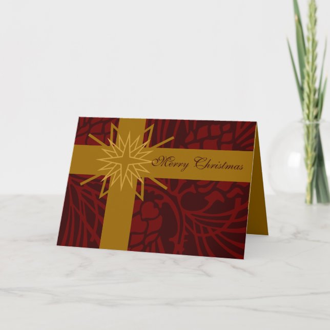 God jul Gräs Cone Present III Helgkort (Framsida)