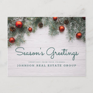God jul, Gräs Cones Business Season Greetings Vykort
