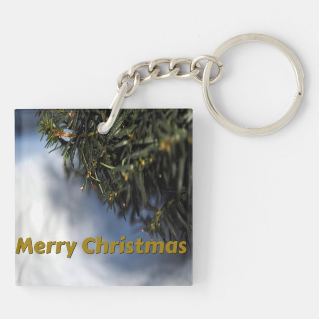 God jul Gräs Träd och Snö (Baksidan)