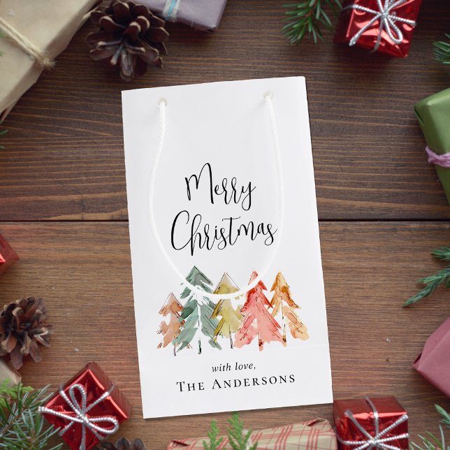 God jul Gräs Träd vattenfärg (Skapare uppladdad)