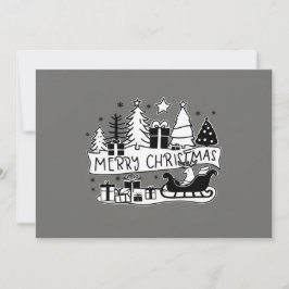 God jul grått helgdag-kort julkort