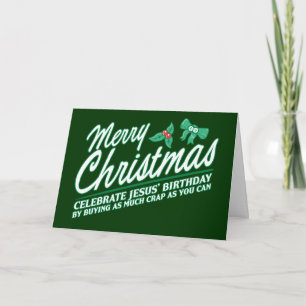 God jul - Grattis till Jesus födelsedag Helgkort