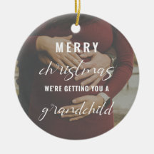 god jul gravid/baby-annonseringsfoto