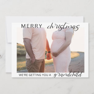 god jul gravid/baby-annonseringsfoto julkort