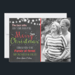 God jul gravid chalkboard-meddelande julkort<br><div class="desc">♥ Ett bra sätt att tillkännage din gravid,  med en jultema. Du kan lägga till ett eget foto!</div>