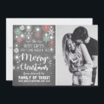 God jul gravid chalkboard-meddelande julkort<br><div class="desc">♥ Ett bra sätt att tillkännage din gravid! Jultema.</div>