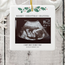 God jul Gravid Ultraljudsfoto Grandma