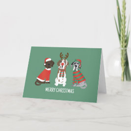 God jul Great dane Hundar Helgkort