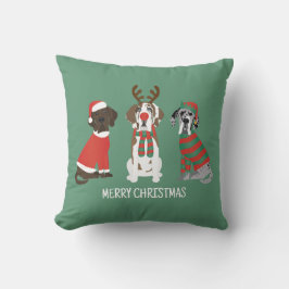 God jul Great dane Hundar Kudde