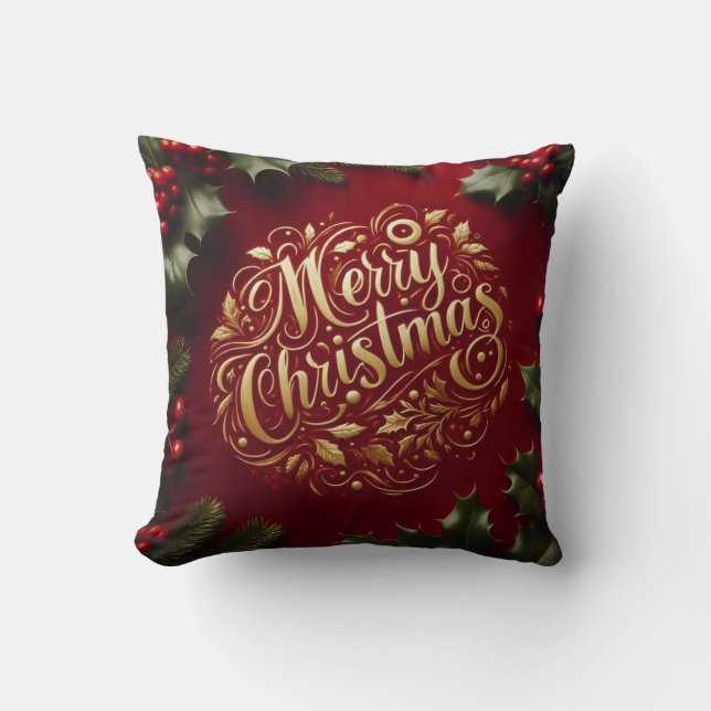 God jul greenery kudde (Framsida)
