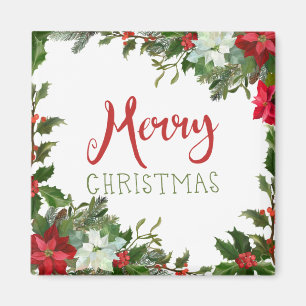 God jul greenery magnet