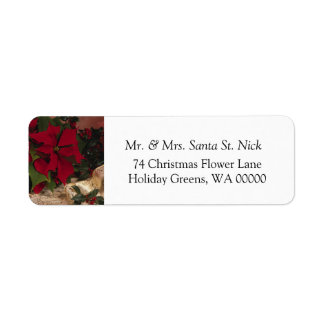 God jul Greeting Cards-etikett Returadress Etikett