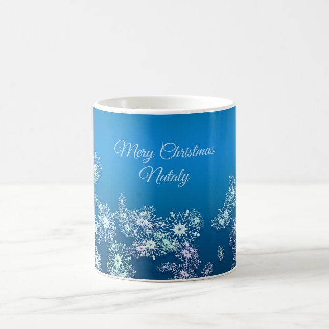 God jul. Greeting.Name. Kaffemugg (Center)