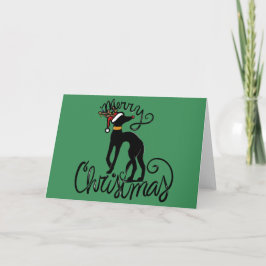 God jul Greyhound Reindeer Kort
