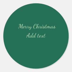 God jul grön enfärgad bakgrund högtid runt klistermärke