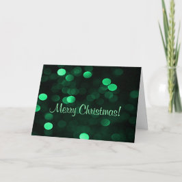 God jul Grönt Bokeh Ljus Generic Bulk Helgkort