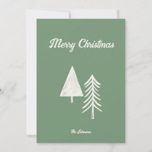 God jul Grönt för minimalt Julgran-byte Julkort