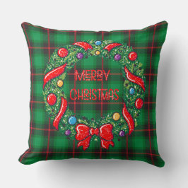 God jul Grönt Förstoppad fessionsutandning Kudde