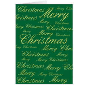 God jul Grönt Guld Hälsningskort