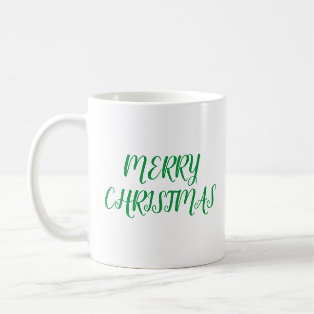 GOD JUL Grönt Kaffemugg (Vänster)