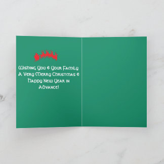 God jul Grönt-mappade kort