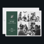 God jul. Grönt modern kollage multifoto Julkort<br><div class="desc">"Vi önskar dig ett modernt kort för grönten God jul med kollage/multifoto för vintern helgdag." Kontakta mig om du behöver fler artiklar.</div>